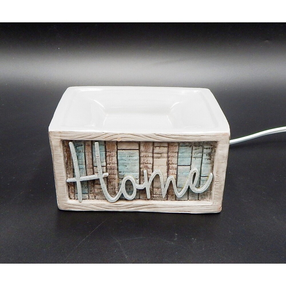 Scentsy Wherever I'm With You Home Wood Element Ceramic Wax Warmer